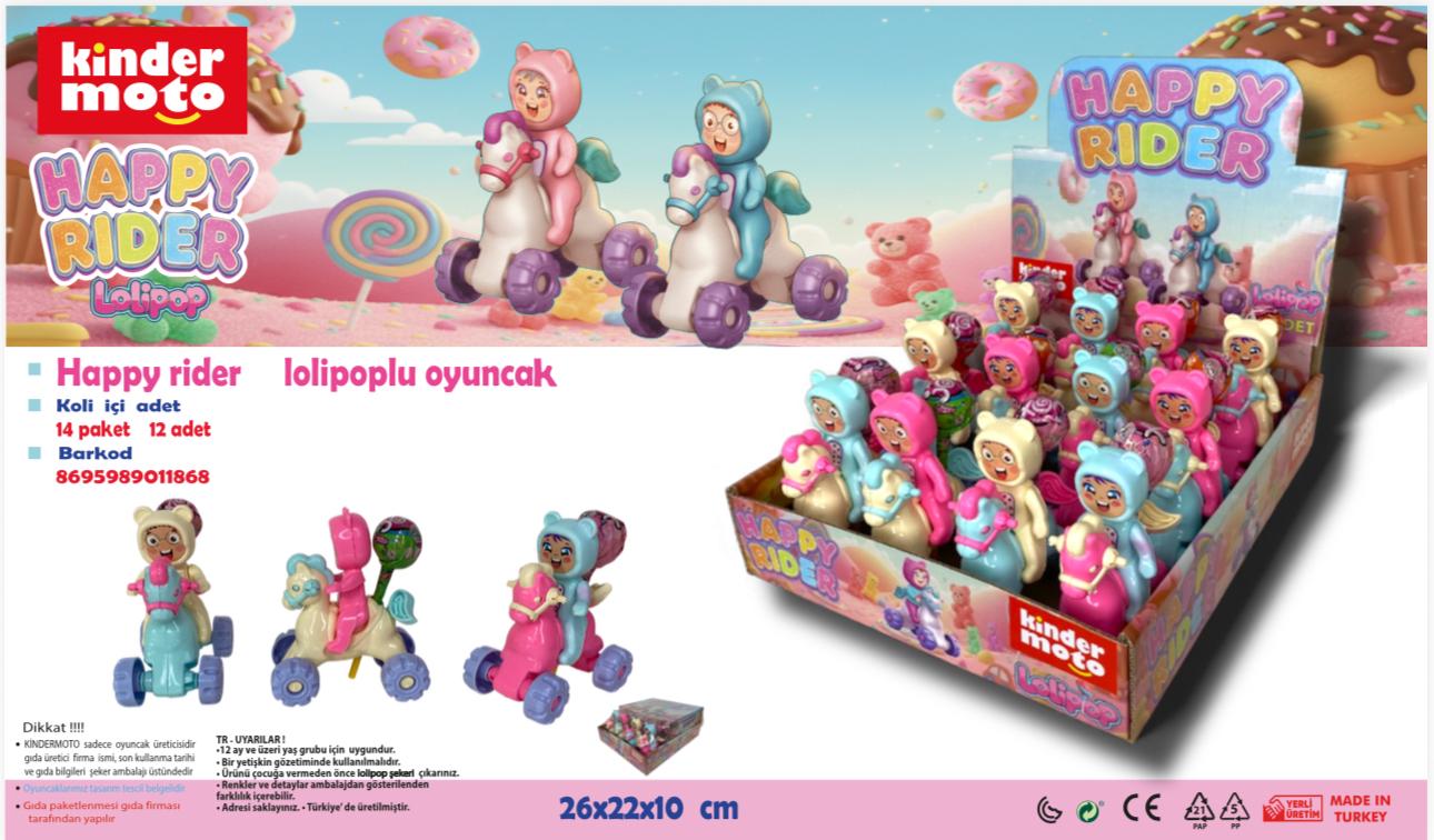 Kinder Moto Happy Rider 16X12 adet